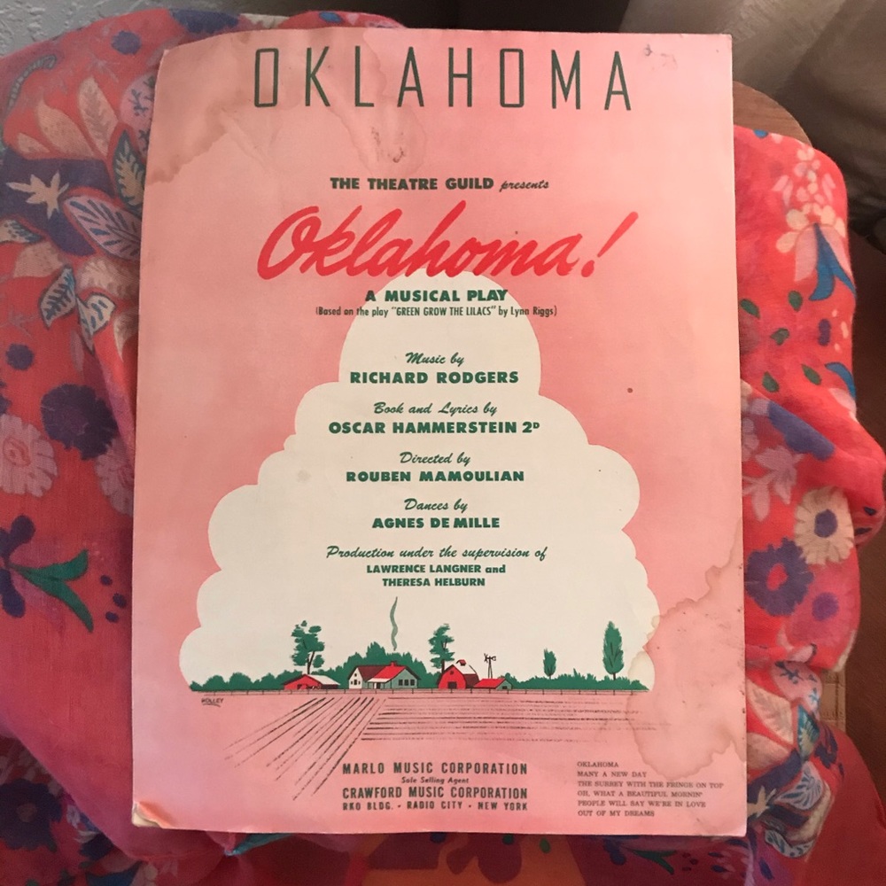 “Oklahoma” Vintage Sheet Music